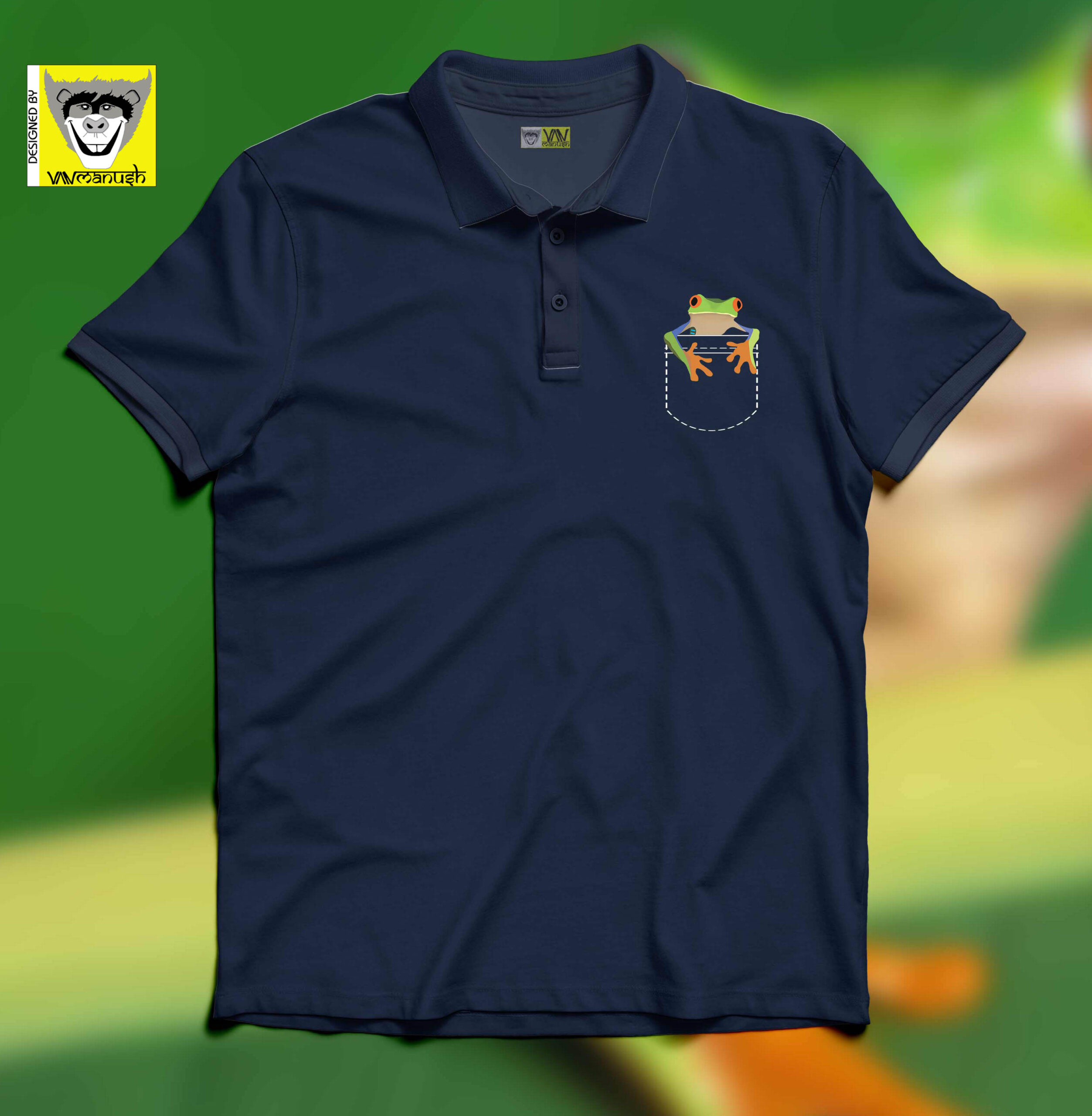 Pocket Frog- Frog Tshirt